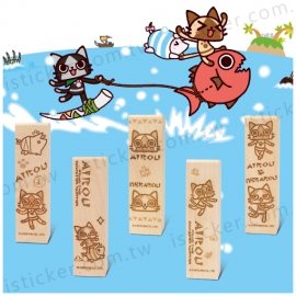 AIROU FROM THE MONSTER HUNTER - Wooden Seal (Carved)(圖)