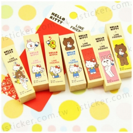 Hello Kitty x LINE FRIENDS wooden seal(圖)