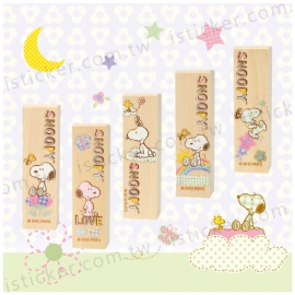 Snoopy - flowery Wooden Seal (Colored)(圖)