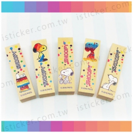 Snoopy - rainbow Wooden Seal (Colored)(圖)