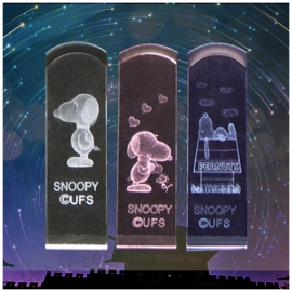 SNOOPY Glass crystal seal set(圖)